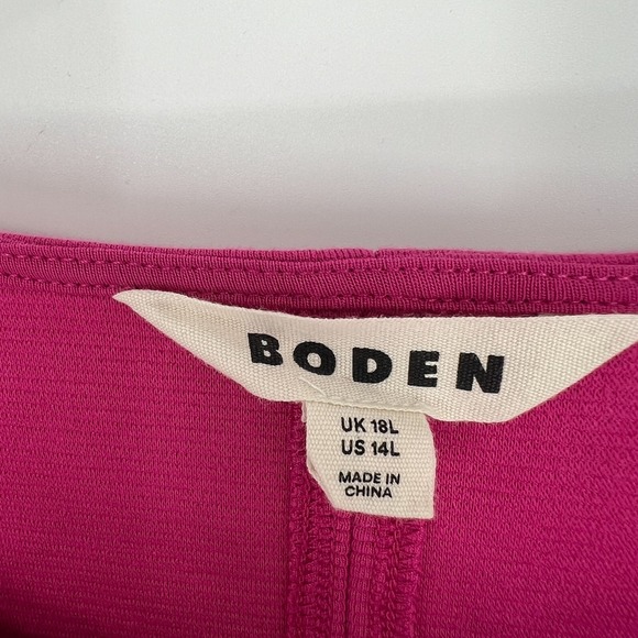 Boden Dress Womens 18L Pink Preppy Jasmine Ottoman Ribbed Career Workwear - Picture 3 of 7
